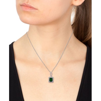 Emerald (2-1/5 ct. ) & Diamond (1/4 ct. ) 18