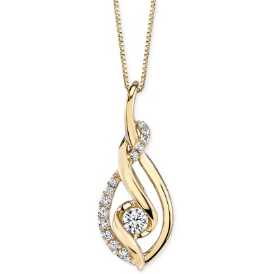 Sirena Diamond Spiral Pendant Necklace (1/3 ct. ) in 14k Gold