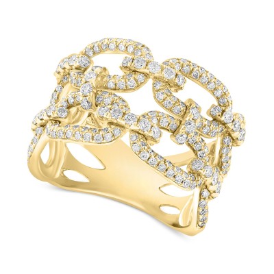 Diamond Chain Link Statement Ring (1-1/4 ct. ) in 14k Yellow Gold