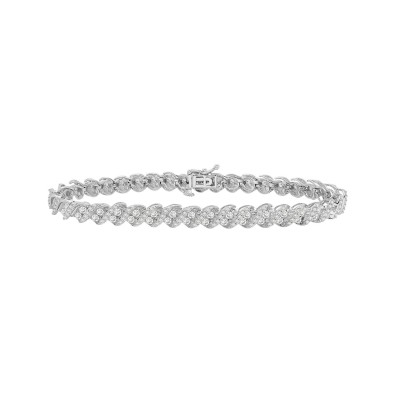 Diamond Link Bracelet (3 ct. ) in 14k White Gold or 14k Yellow Gold