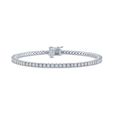 Diamond Skinny Tennis Bracelet (3/4 ct. ) in Sterling Silver  14k Gold-Plated Sterling Silver or 14k Rose Gold-Plated Sterling Silver