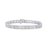 Diamond Double Row Bracelet (1 ct. ) in Sterling Sliver