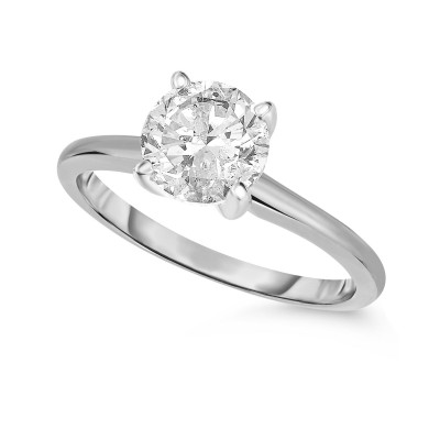 Diamond (1 ct. ) Engagement Ring in 14K White  Yellow or Rose Gold
