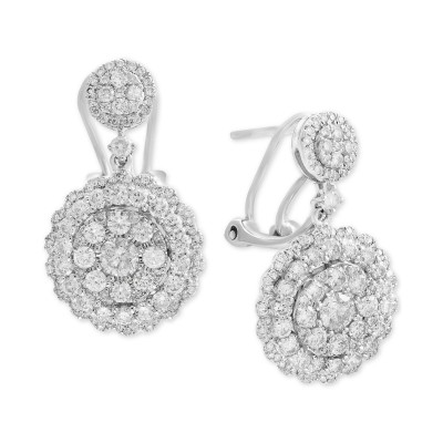 Rock Candy by Diamond Cluster Drop Earrings (2-1/10 ct. ) in 14k White  Rose  or Yellow Gold